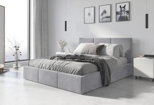 Čalouněná postel HILTON, 160x200, šedá