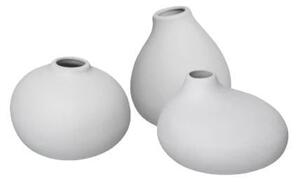 Bílé porcelánové vázy v sadě 3 ks (výška 9 cm) Nona – Blomus