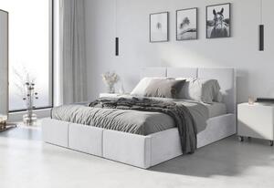 Čalouněná postel HILTON, 140x200, bílá