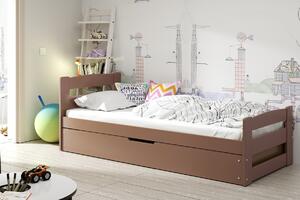 BMS Group Dětská postel s úložným prostorem ERNIE 200x90 Barva postele: Čokoláda