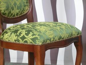(250) SEDIA CASTELLO zámecká židle zelená,set 2 ks