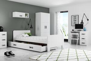 BMS Group Dětská postel s úložným prostorem DAREK 200x80 Barva postele: Bílá