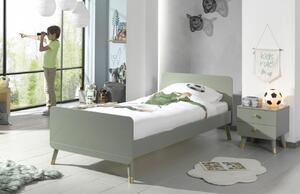 Zelená lakovaná postel Vipack Billy 90 x 200 cm