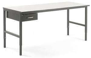 AJ Produkty Pracovní stůl Cargo, 2000x750 mm, 1 zásuvka