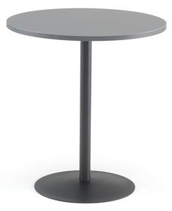 AJ Produkty Kavárenský stolek ASTRID, Ø700 mm, šedá /černá