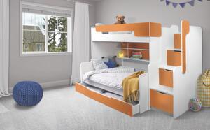 Patrová postel Harry 3 oranžová