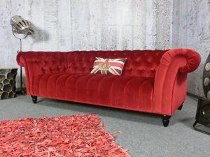 (2473) CANYON Chesterfield luxusní pohovka červená
