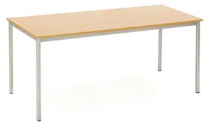 AJ Produkty Jídelní stůl JAMIE, 1800x800 mm, buk, hliníkově šedá