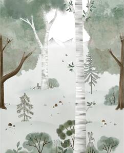 Dětská tapeta 200 cm x 248 cm Birch Forest – Lilipinso