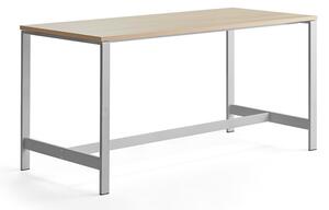 AJ Produkty Stůl VARIOUS, 1800x800 mm, výška 900 mm, stříbrné nohy, dub