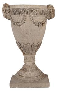 Béžový keramický obal na květináč – 29x11x44 cm