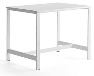 AJ Produkty Stůl VARIOUS, 1200x800 mm, výška 900 mm, bílé nohy, bílá