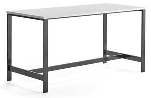 AJ Produkty Stůl VARIOUS, 1800x800 mm, výška 900 mm, černé nohy, bílá