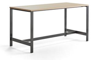 AJ Produkty Stůl VARIOUS, 1800x800 mm, výška 900 mm, černé nohy, dub