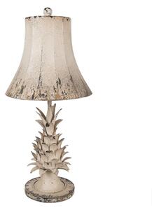 Béžová kovová stolní lampa – 30x64 cm