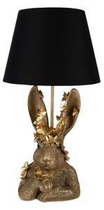 Plastová stolní lampa králík zlatá – 30x55 cm
