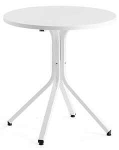AJ Produkty Stůl VARIOUS, Ø700 mm, výška 740 mm, bílá, bílá