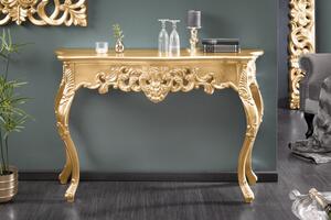 (2624) VENICE luxusní konzolový stolek zlatý 110cm