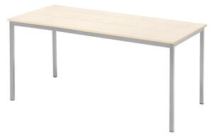 AJ Produkty Jídelní stůl JAMIE, 1800x800 mm, bříza, hliníkově šedá