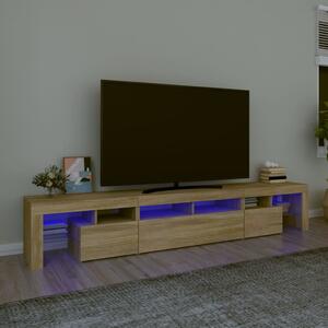 TV skříňka s LED osvětlením dub sonoma 230x36,5x40 cm 3152788