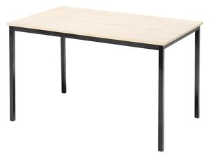 AJ Produkty Jídelní stůl JAMIE, 1200x800 mm, bříza, černá