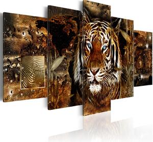 Obraz - Zlatá džungle 100x50