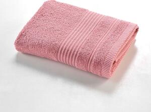 Růžový froté bavlněný ručník 50x90 cm Tendresse – douceur d'intérieur