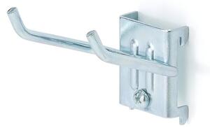 AJ Produkty Dvojitý šikmý háček, D 50 x Š 60 x Ø 5 mm, 5 ks
