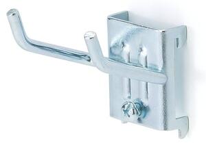 AJ Produkty Dvojitý šikmý háček, D 50 x Š 40 x Ø 5 mm, 5 ks