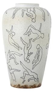 Krémová váza z kameniny (výška 34 cm) Adah – Bloomingville