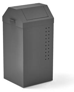 AJ Produkty Odpadkový koš TYSON, 820x410x390 mm, 100 l, šedý