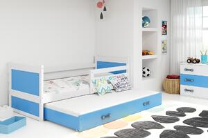 BMS Group Dětská postel s výsuvnou přistýlkou RICO bílá Velikost postele: 190x80 cm, Barva výplní: Bílá