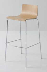 GABER - Barová židle LILÀ - vysoká, buk/chrom
