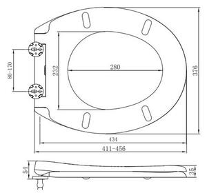 Sapho Adina WC sedátko Soft Close, duroplast, bílá 1703-322