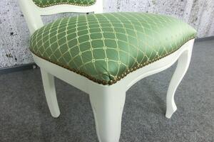 (2787) SEDIA CASTELLO zámecká židle zelená, set 2 ks