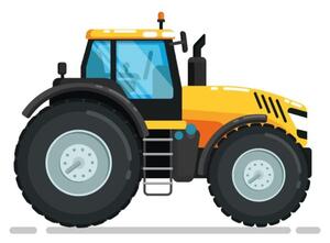 Traktor polní Textil 20 x 14 cm