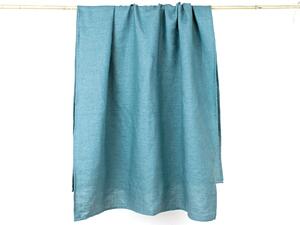 Snový svět Lněný ručník - petrolejový Rozměr: 45 x 90 cm