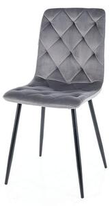Jídelní židle JIRRY šedá/černá