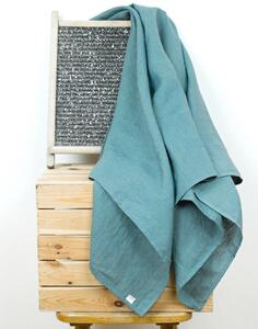 Snový svět Lněný ručník - petrolejový Rozměr: 145 x 180 cm