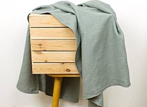 Snový svět Lněný ručník - khaki Rozměr: 75 x 145 cm