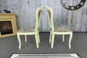 (2686) GOBELIN zámecké židle krémové, set 2 ks