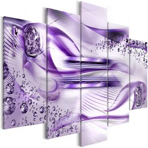 Obraz - Podvodní harfa - fialová 100x50