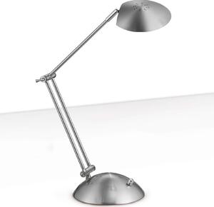 LED lampa na psací stůl Calcio matný nikl