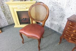(2845) SEDIA GRIGLIA kožená zámecká židle hnědá