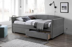 Čalouněná postel LANTA 90x200 šedá