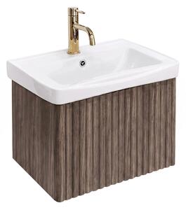 Koupelnová skříňka s umyvadlem Rea DB85-50-1 Orio Dark 50cm