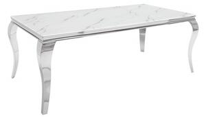 (3262) MODERNO TEMPO luxusní jídelní stůl bílý mramor 180 cm