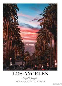 Hollywood Sign at Sunset Fotopapír 20 x 30 cm