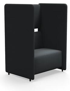 AJ Produkty Akustické křeslo CLEAR SOUND, 1,5místné, potah Pod CS, antracitově šedá