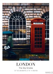 London Telephone Boot Samolepící 20 x 30 cm